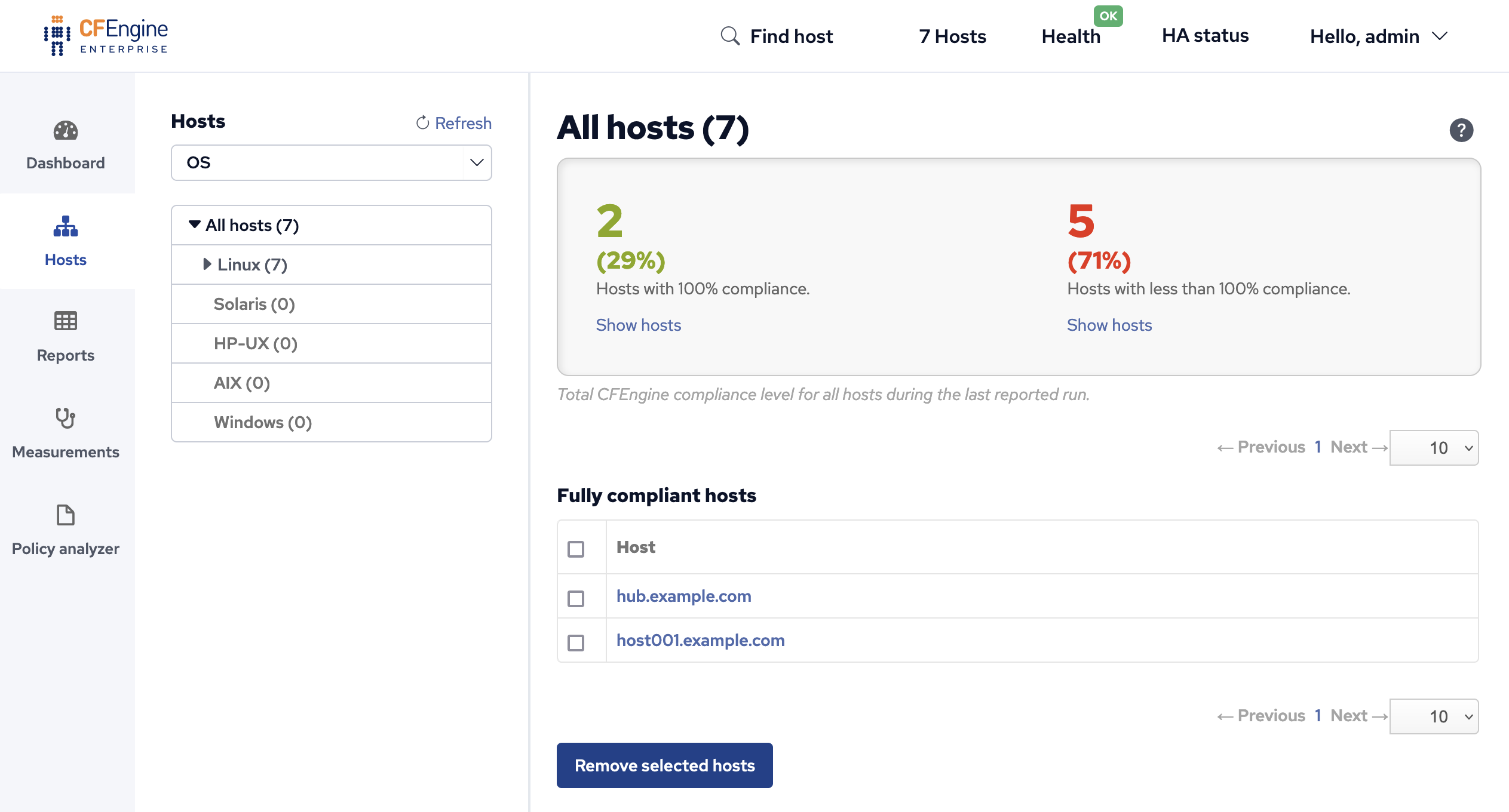 Hosts app overview