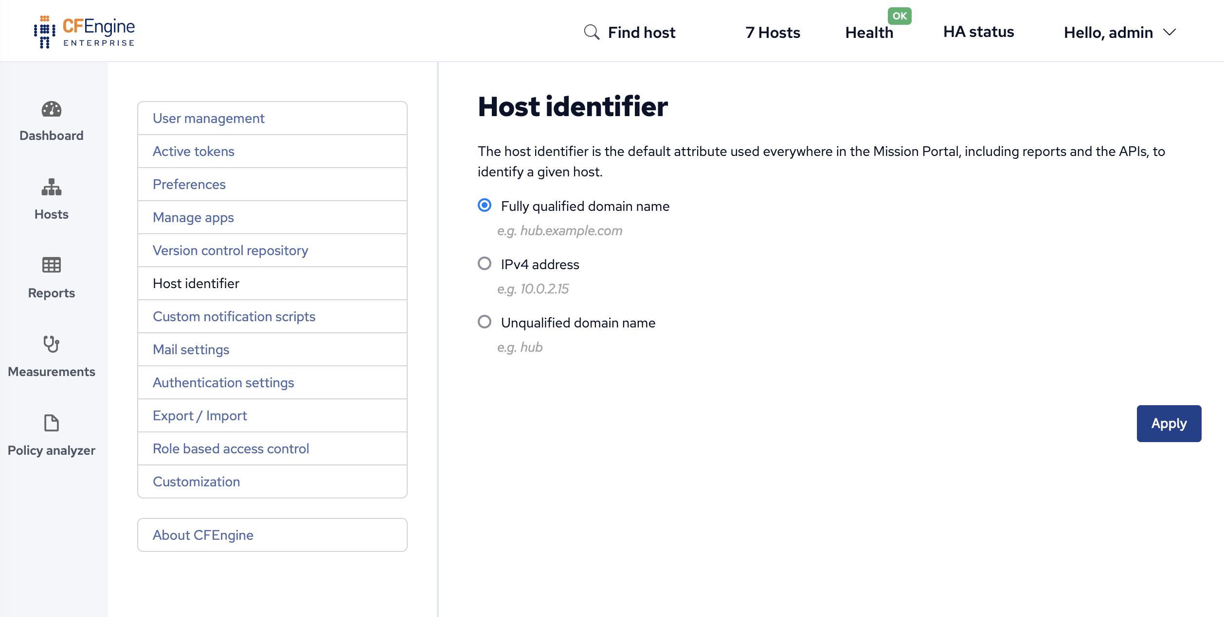 Host identifier