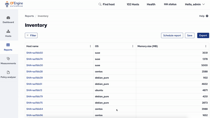 Enterprise UI Reporting