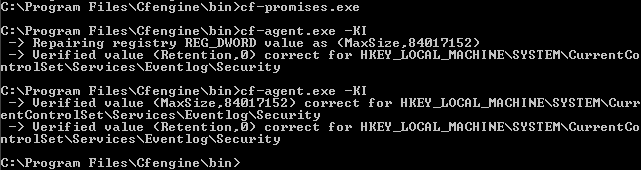 Windows registry create output