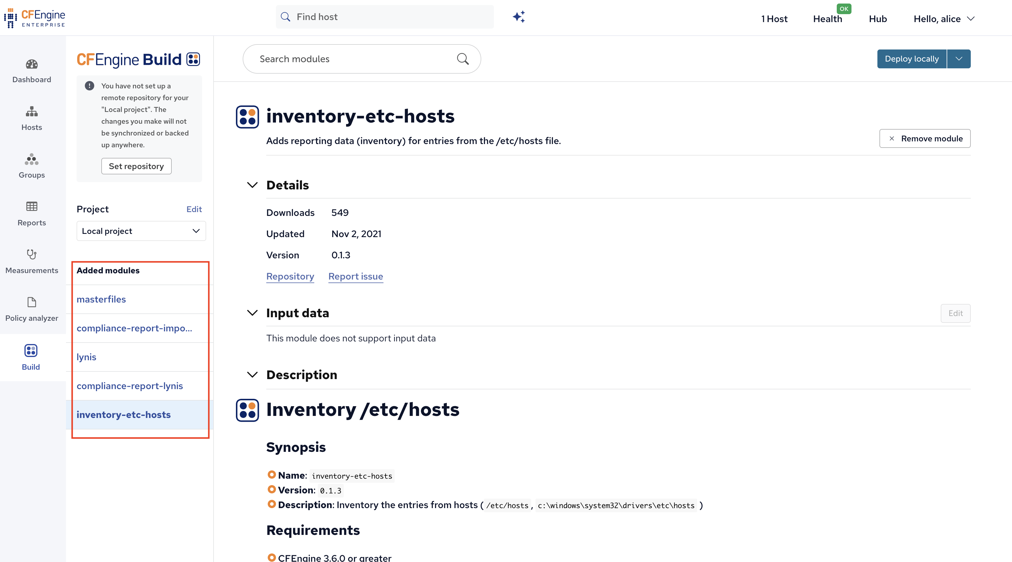 Adding modules - CFEngine 3.27 docs